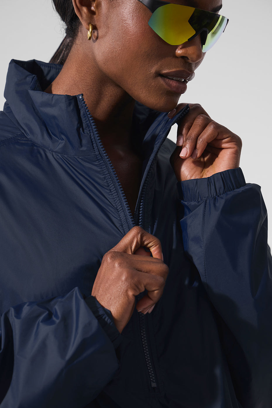 Veste à enfiler légère à demi-zip Latitude - Bleu marine