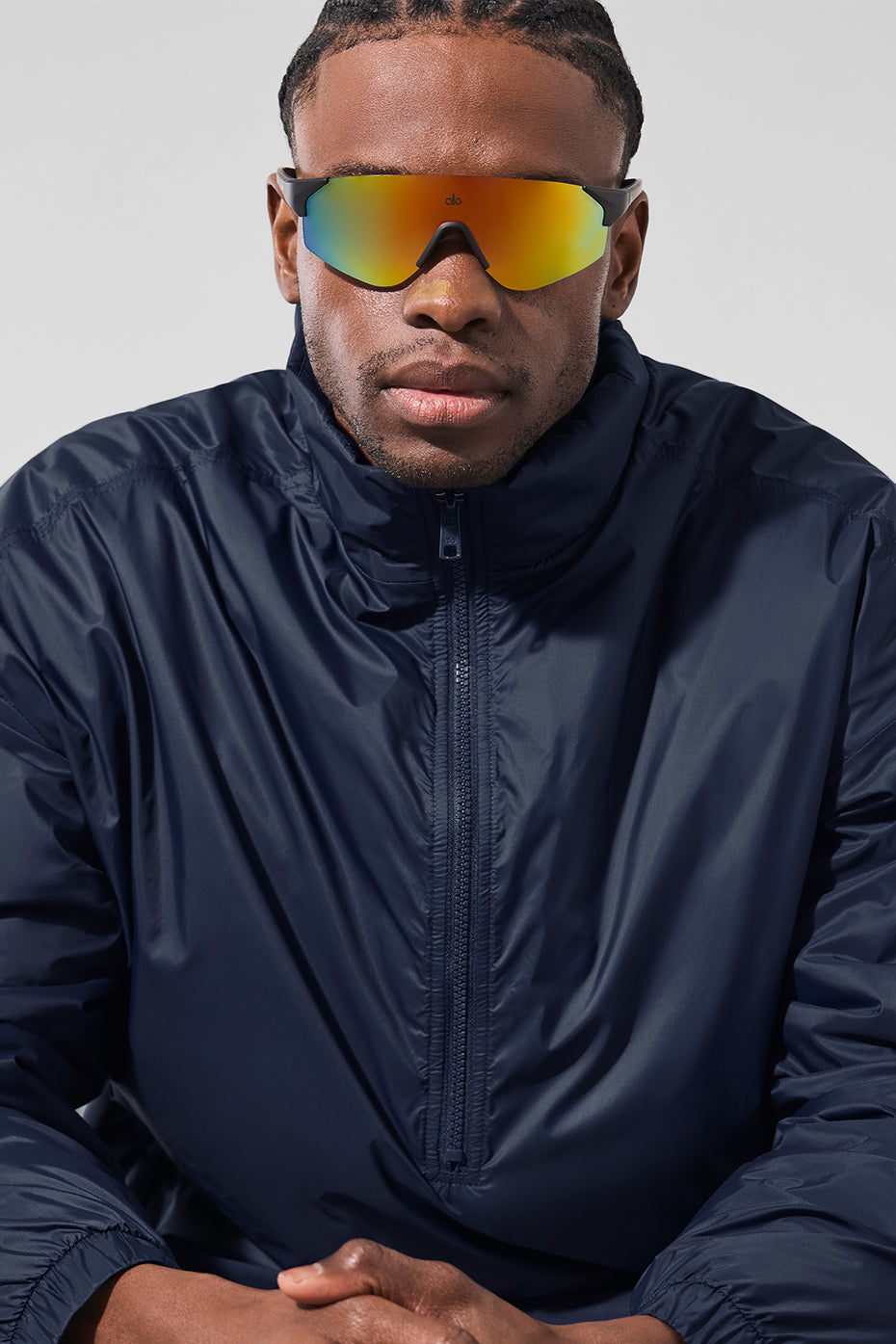 Veste à enfiler légère à demi-zip Latitude - Bleu marine