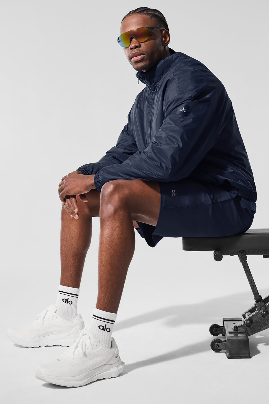 Veste à enfiler légère à demi-zip Latitude - Bleu marine