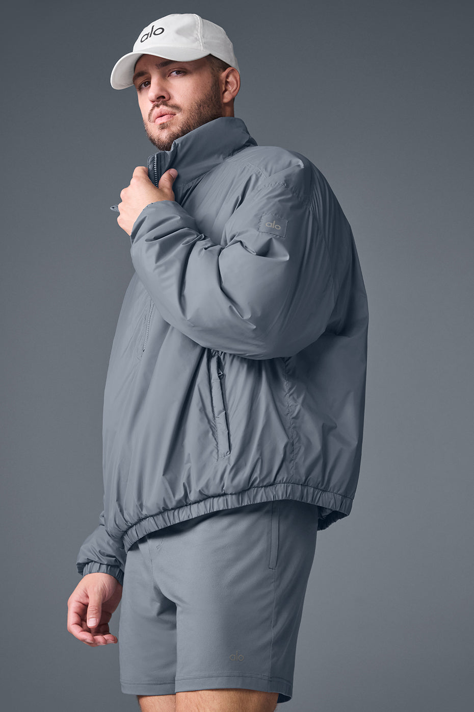 Veste à enfiler légère à demi-zip Latitude - Gris acier