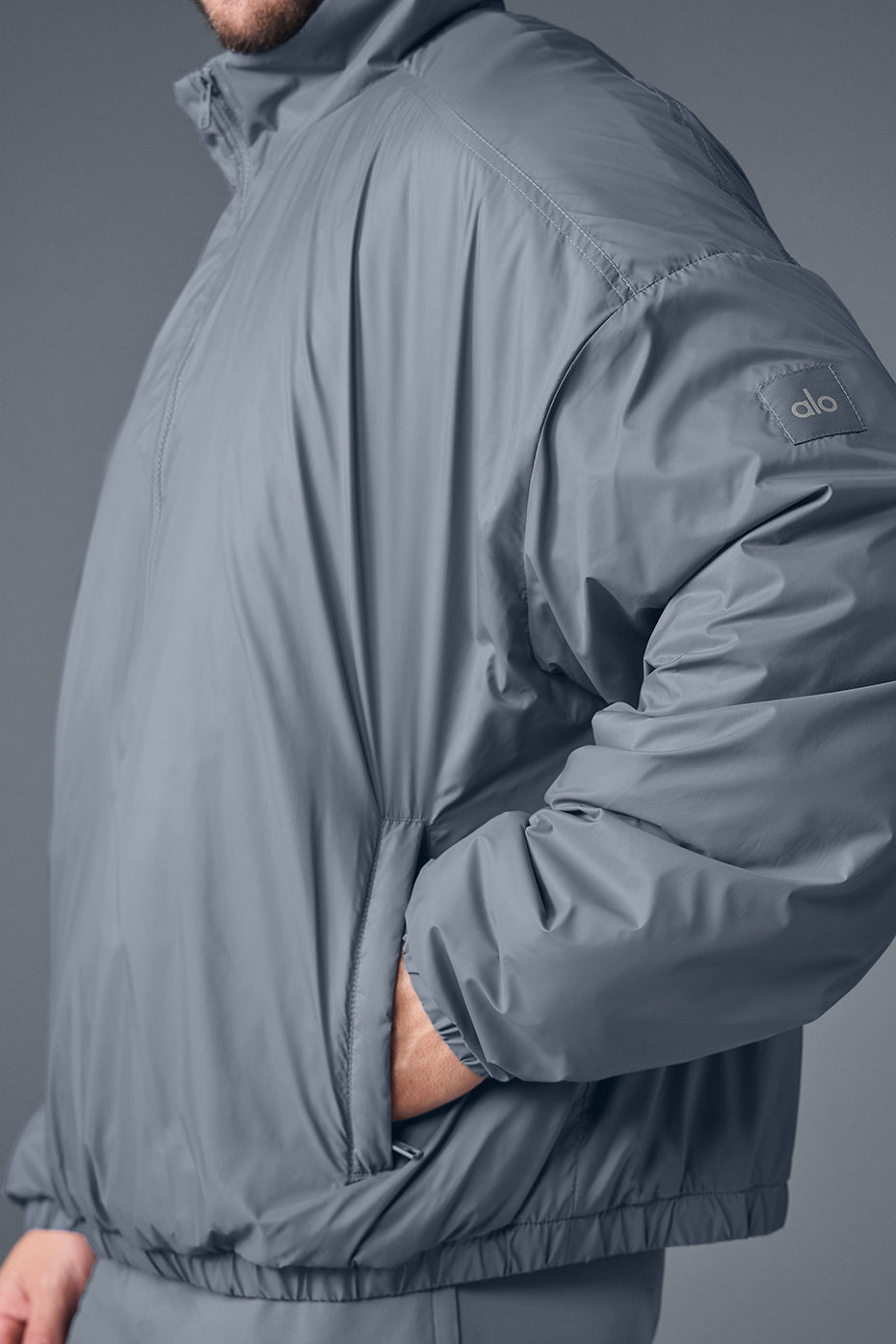 Veste à enfiler légère à demi-zip Latitude - Gris acier