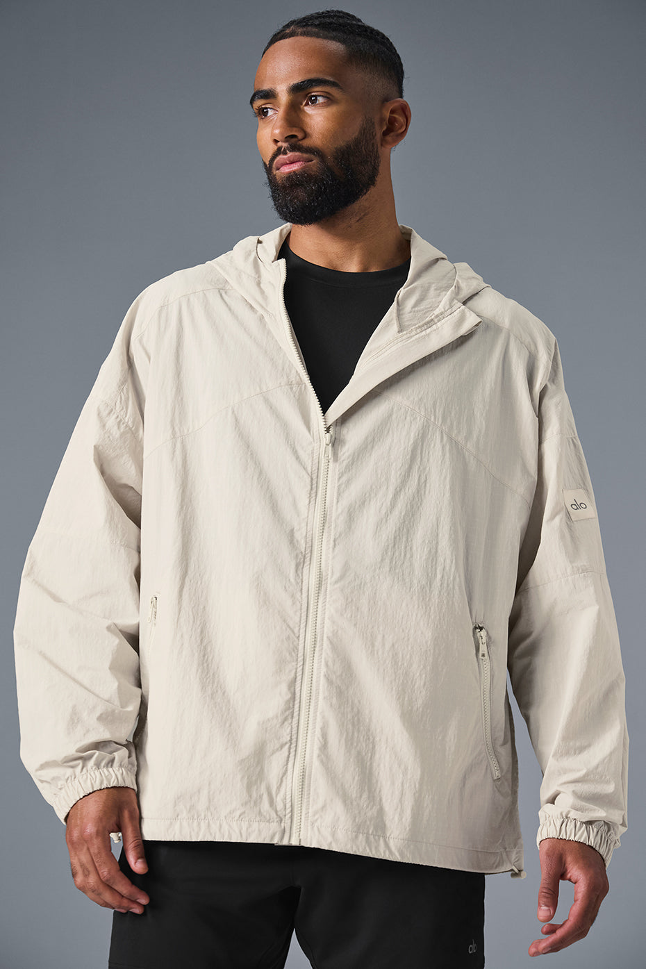Veste de survêtement Vantage en nylon indéchirable - Écru
