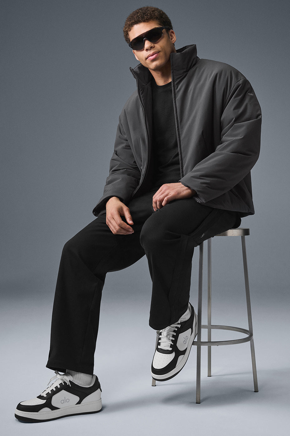 Veste Notable en tissu extensible - Anthracite