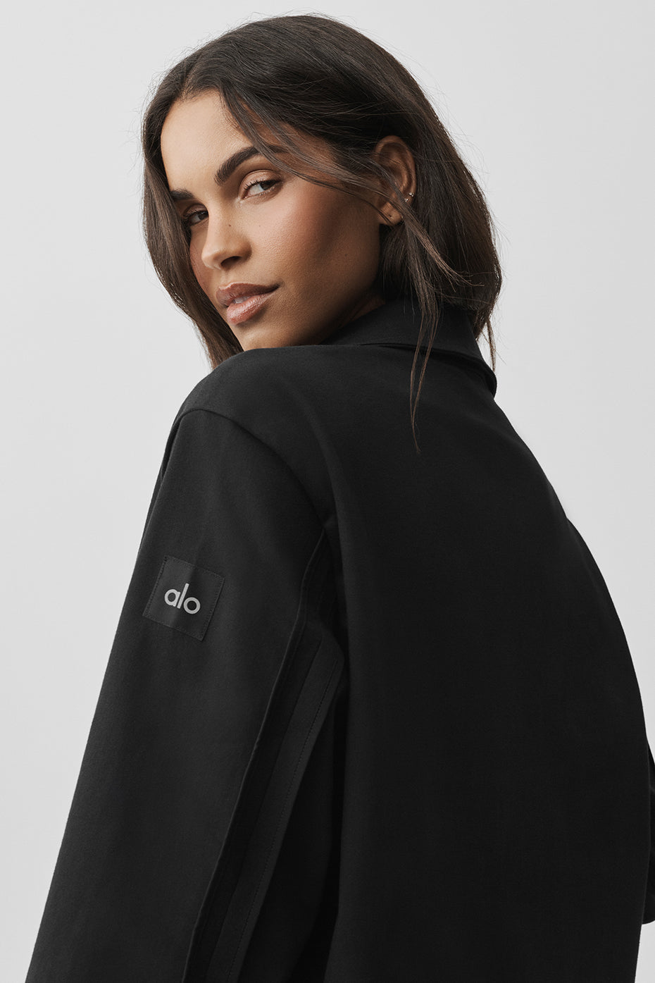 Veste Edition au toucher suédé - Noir