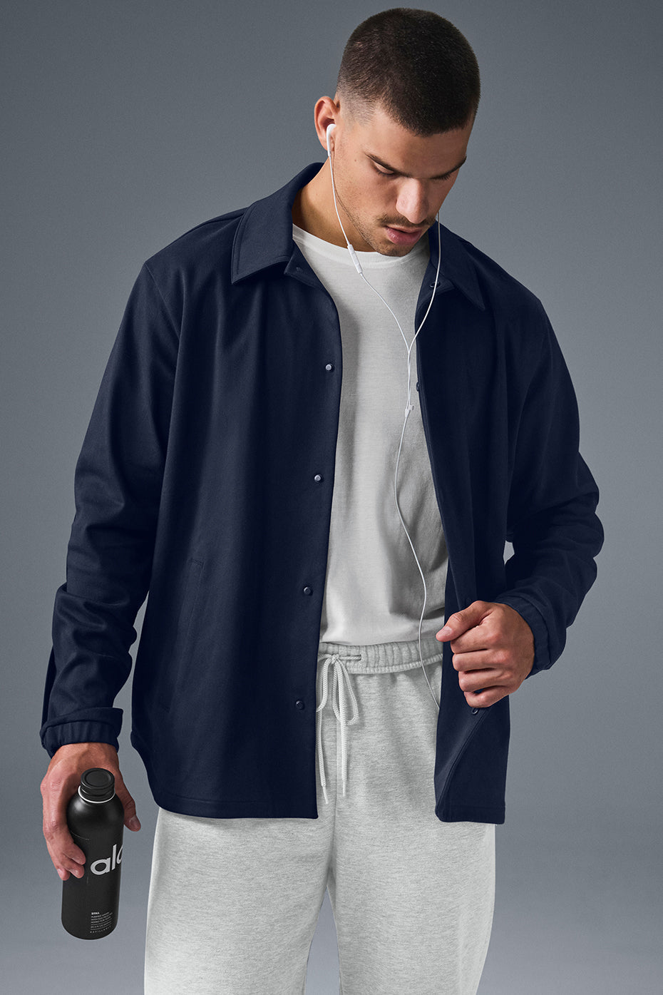 Veste Edition au toucher suédé - Bleu marine