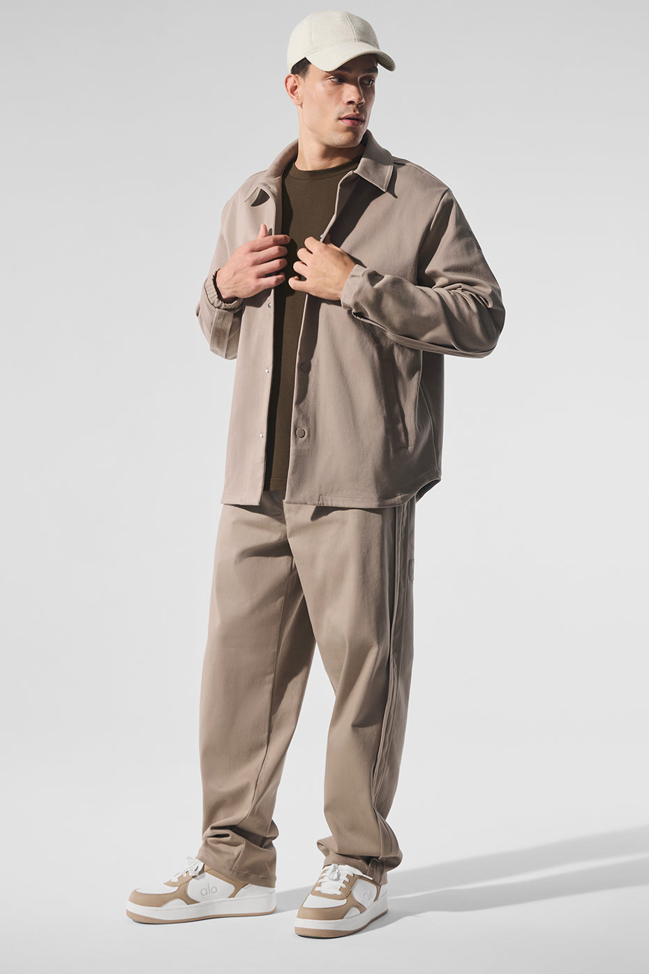 Veste Edition au toucher suédé - Gravier