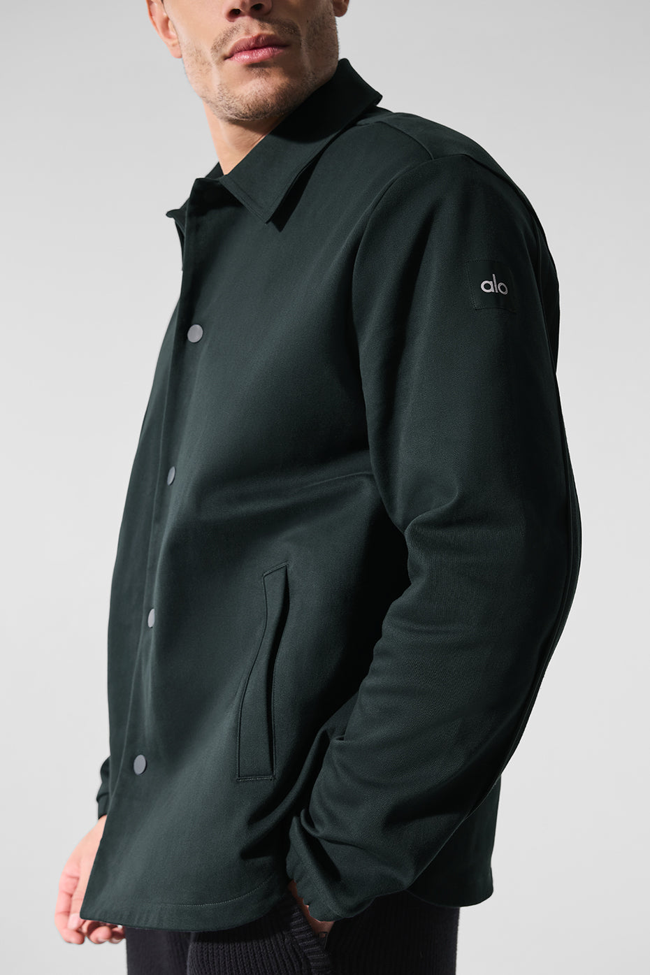 Veste Edition au toucher suédé - Vert charbon