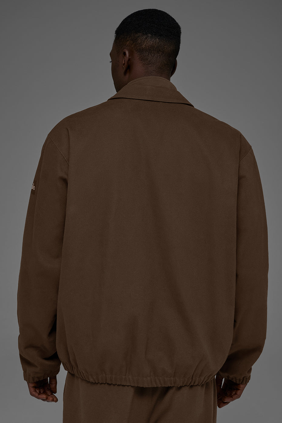 Veste d’entraîneur en toile de coton - Espresso