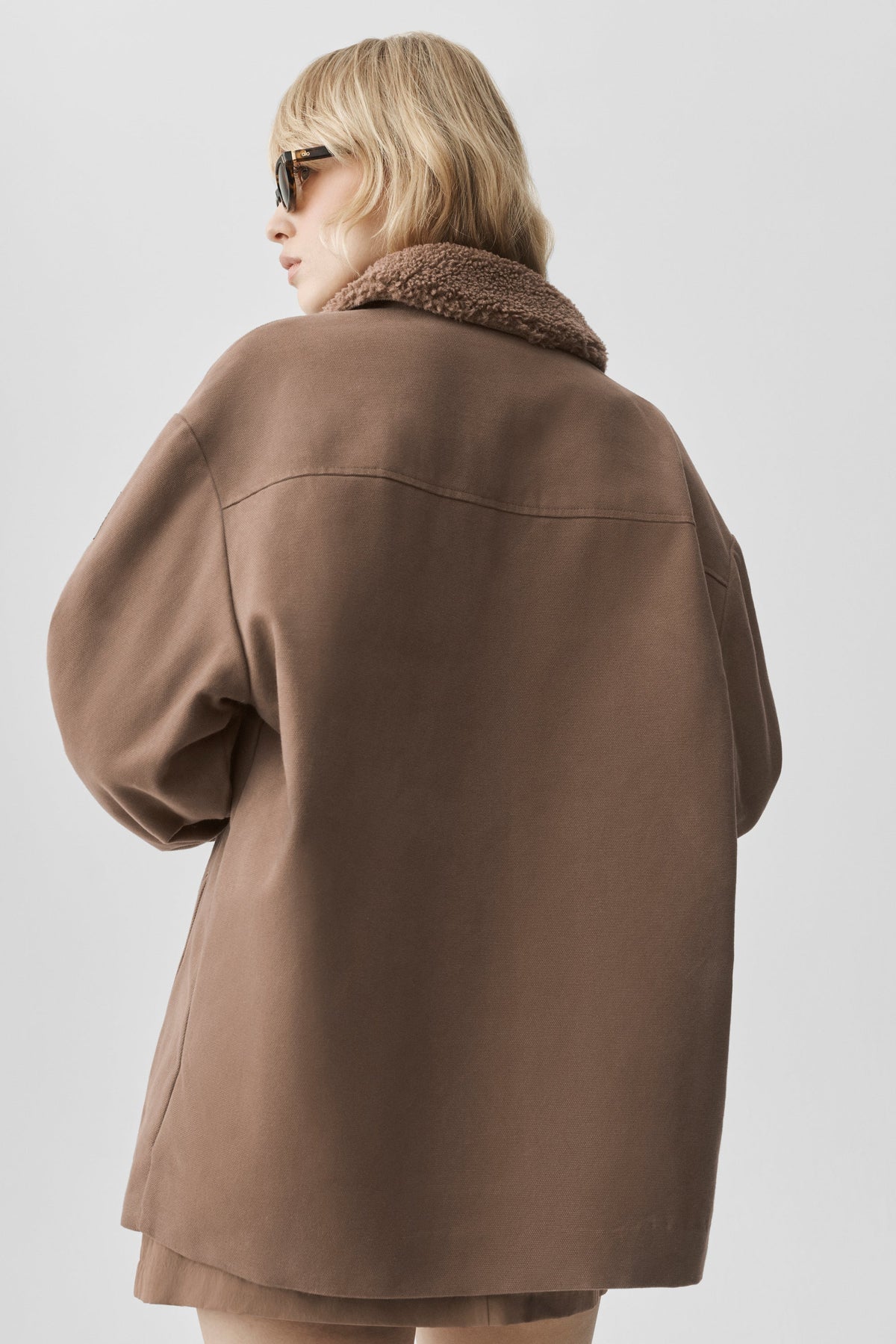 Surchemise utilitaire en toile - Brun Java