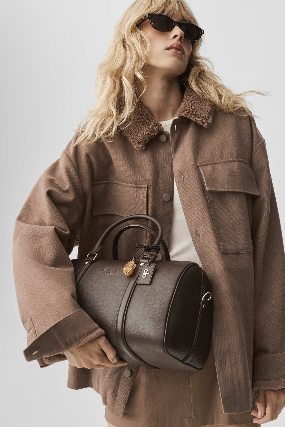 Surchemise utilitaire en toile - Brun Java