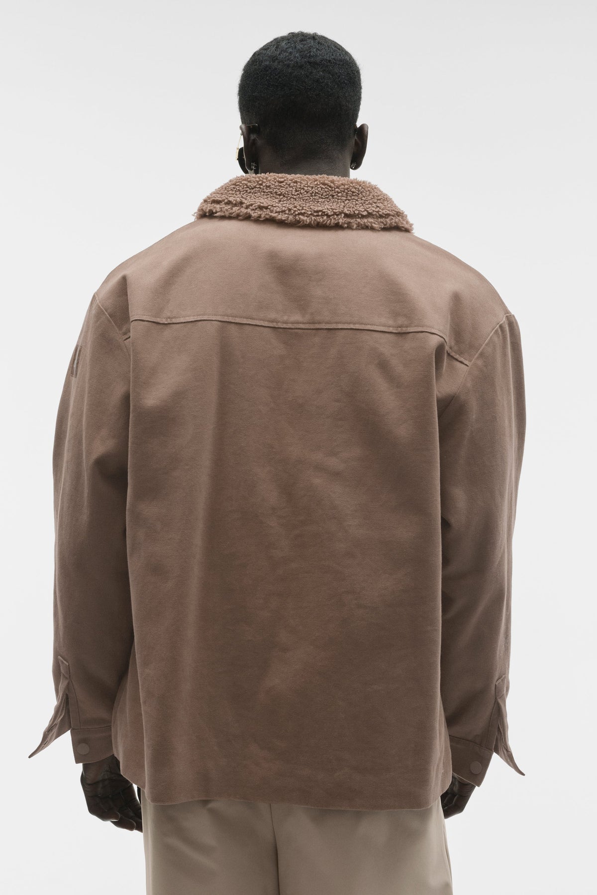 Surchemise utilitaire en toile - Brun Java