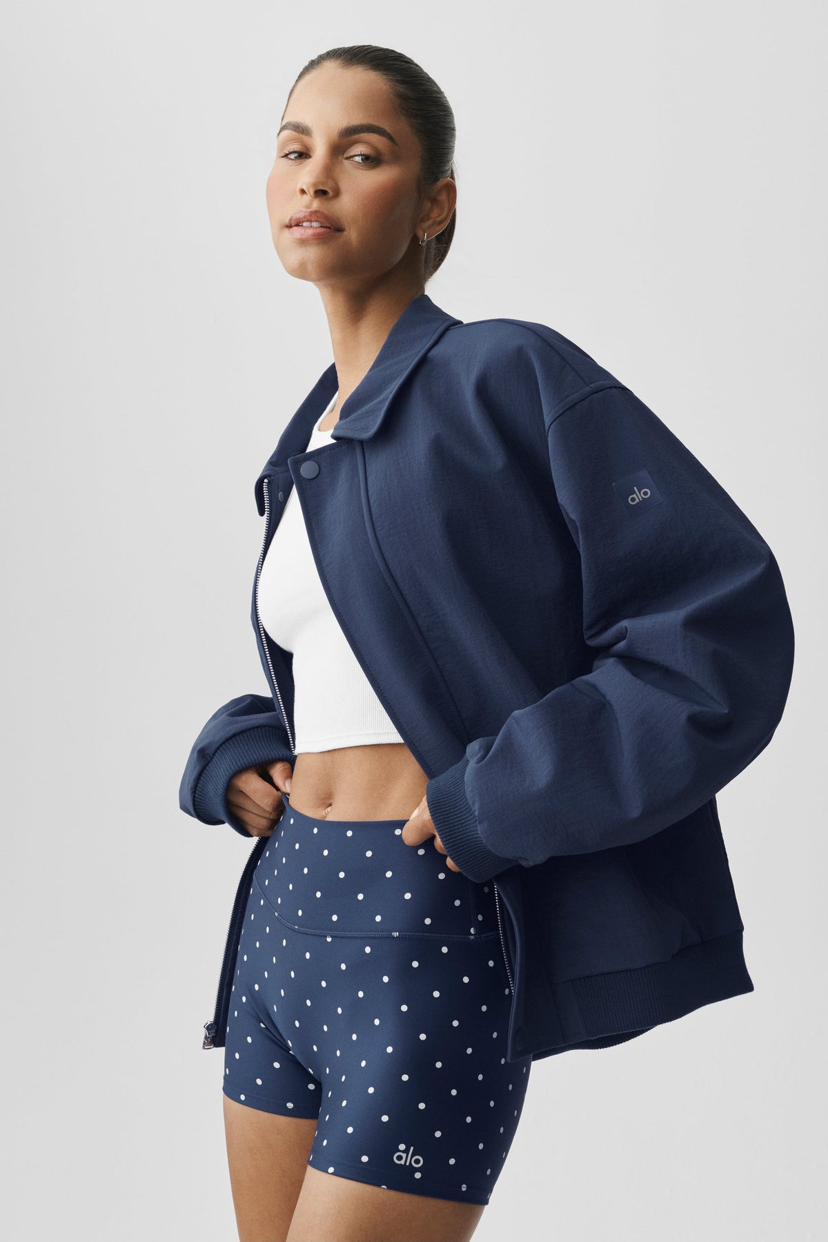 Blouson aviateur Duality - Bleu marine