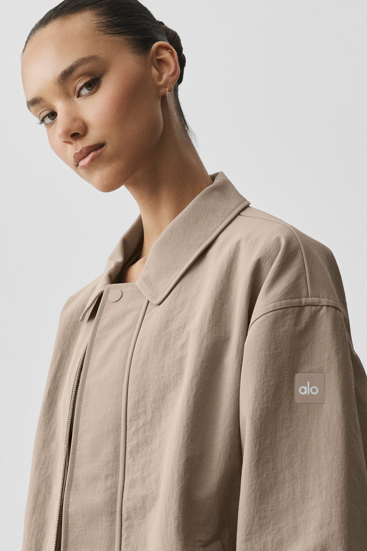 Blouson aviateur Duality - Gravier