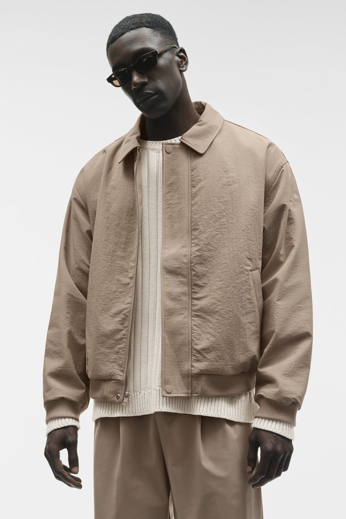 Blouson aviateur Duality - Gravier