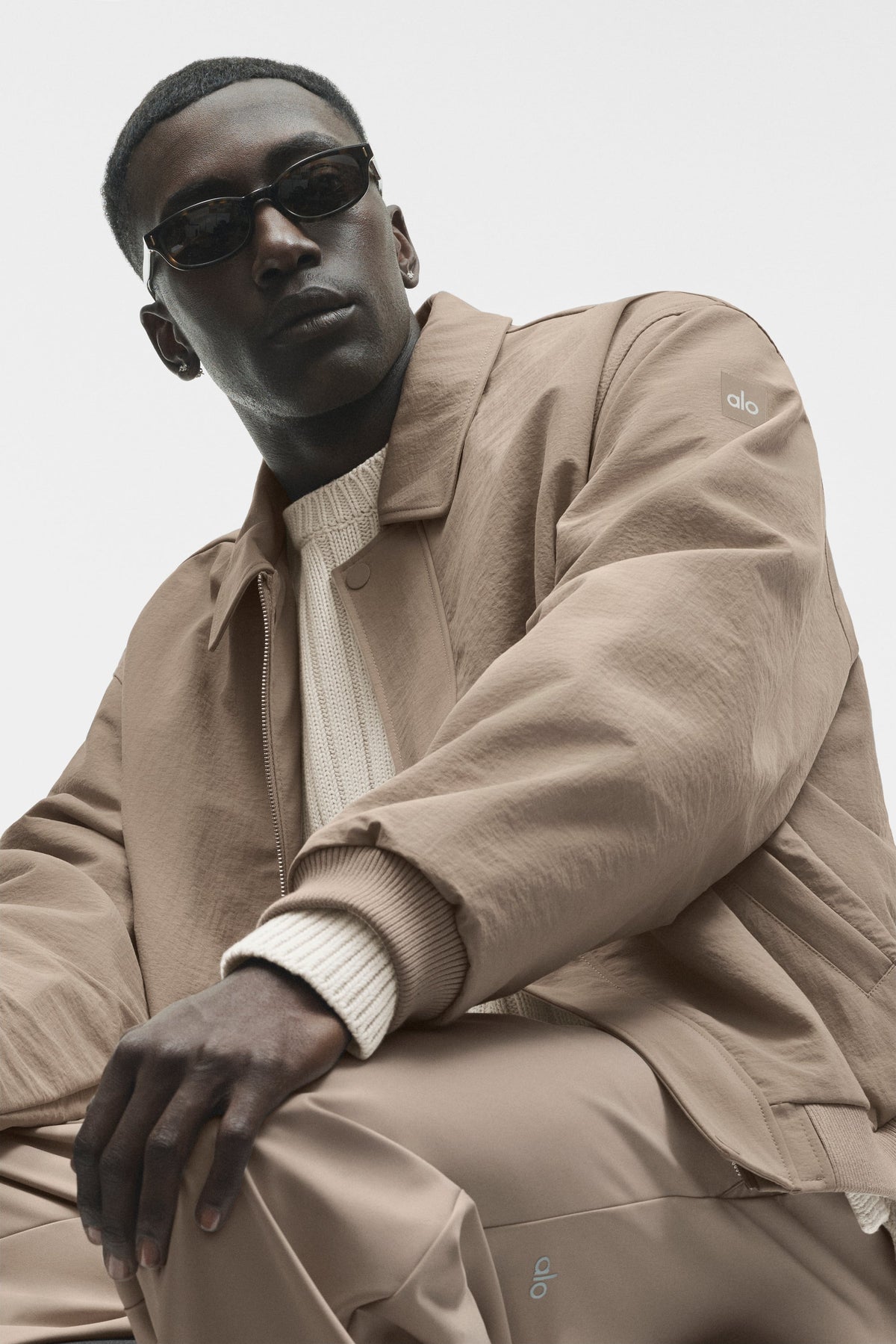 Blouson aviateur Duality - Gravier