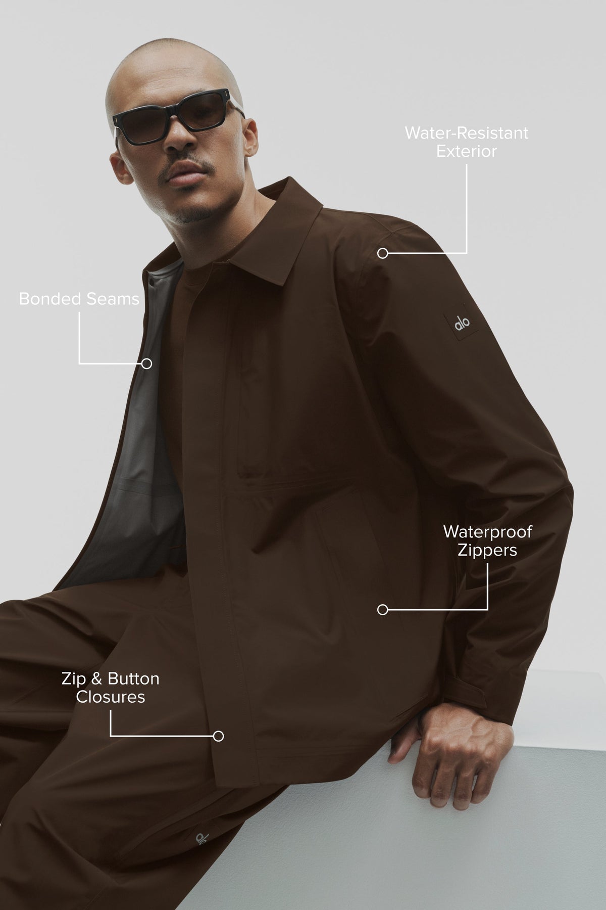 Surchemise Alpha Shell - Espresso
