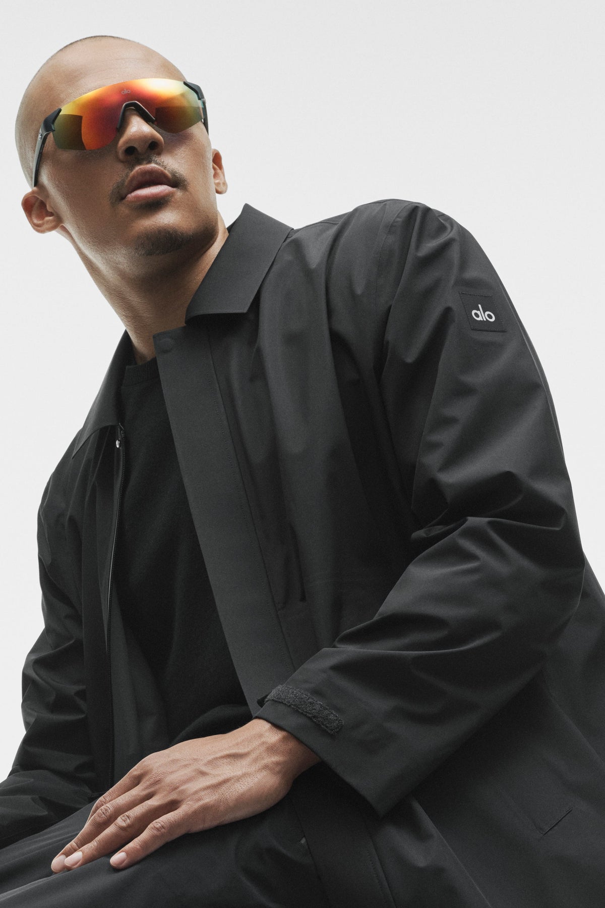Manteau long Alpha Shell - Noir