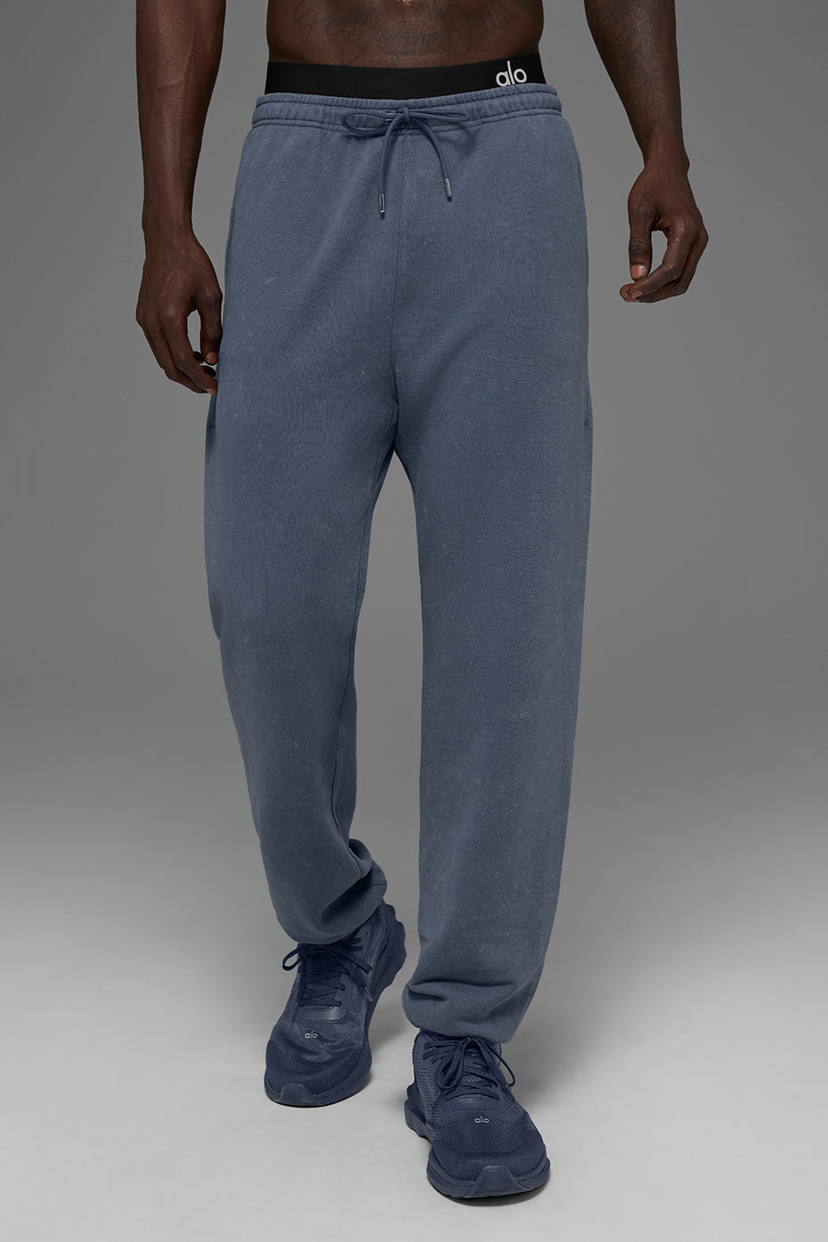 Pantalon de jogging Chill à délavage vintage - Bleu pierre délavé