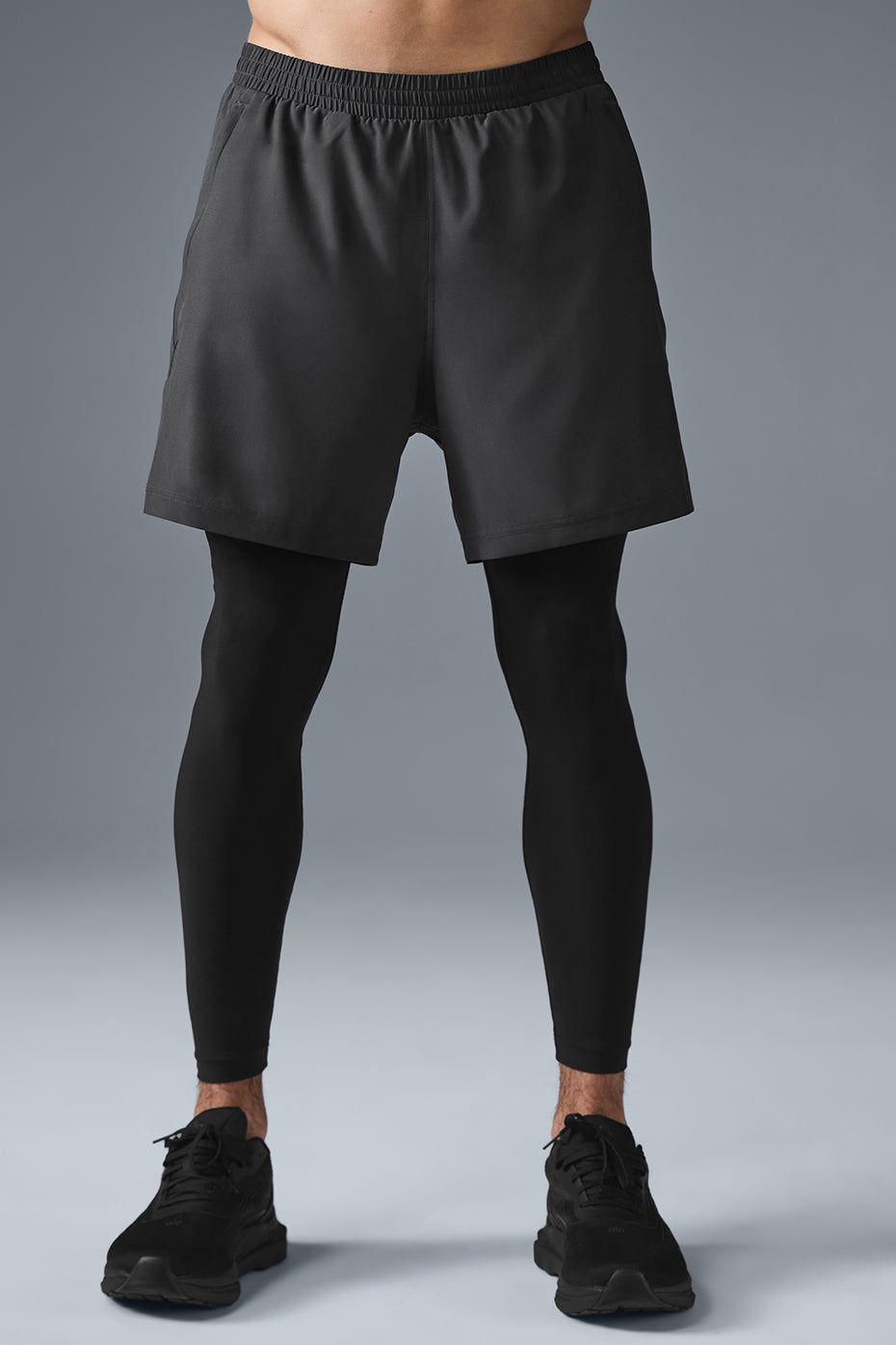 Pantalon 2 en 1 Revival de 5 pouces - Anthracite/Noir