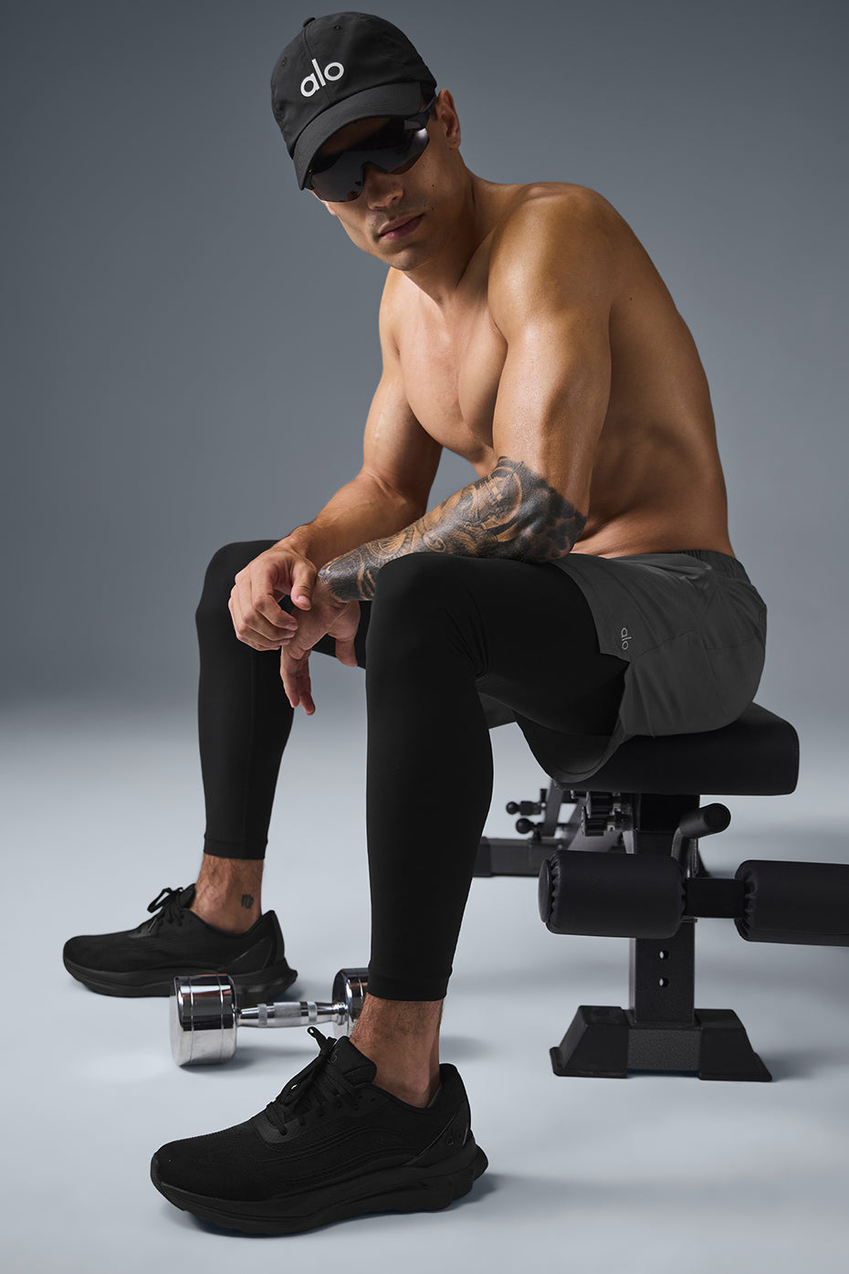 Pantalon 2 en 1 Revival de 5 pouces - Anthracite/Noir
