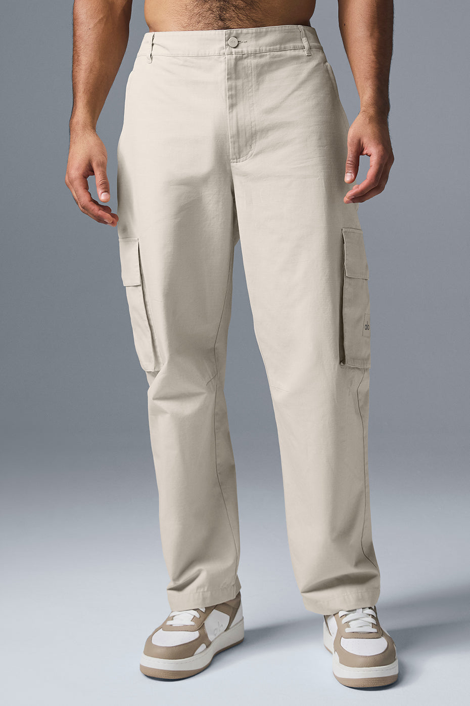 Pantalon cargo en tissu indéchirable - Écru