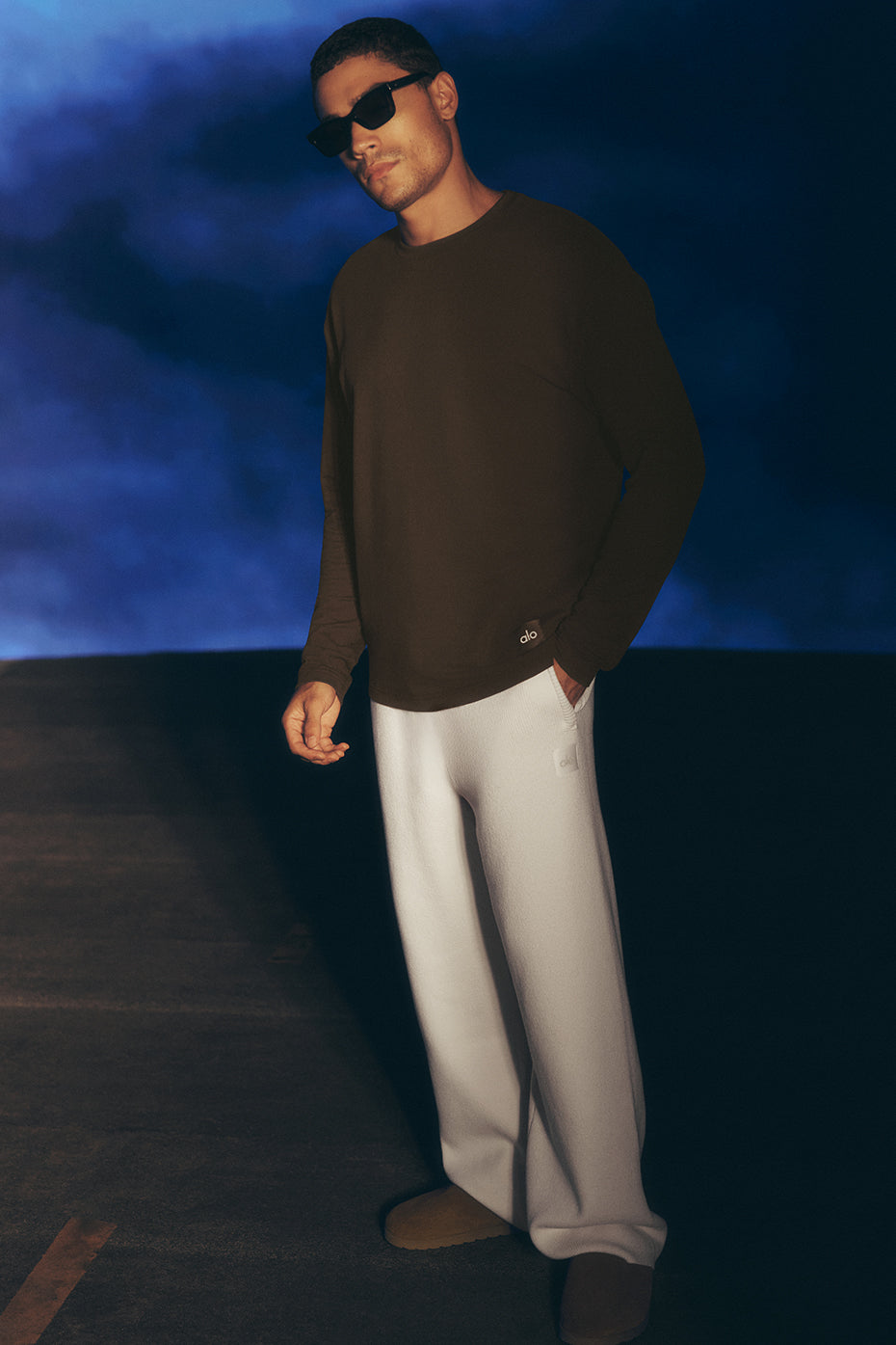 Pantalon de jogging droit Scholar - Ivoire