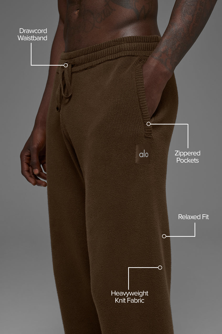 Pantalon de jogging droit Scholar - Espresso