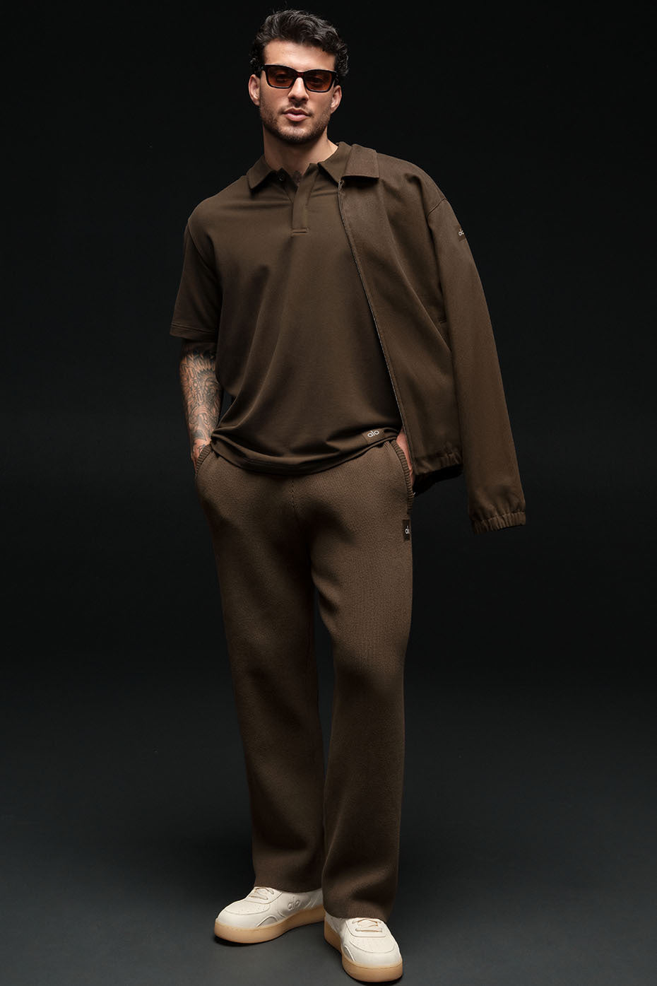 Pantalon de jogging droit Scholar - Espresso