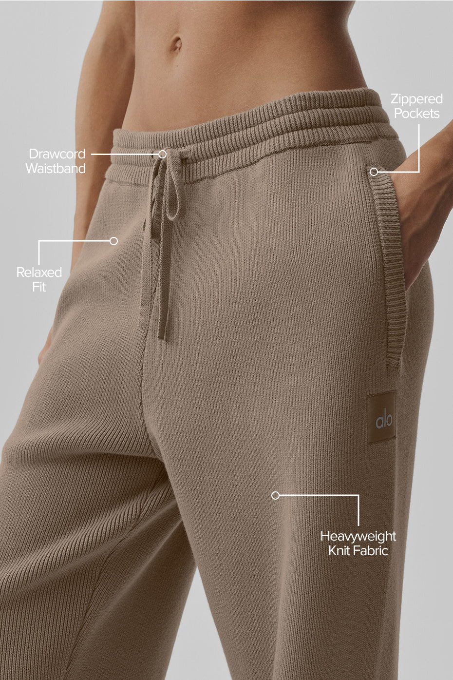 Pantalon de jogging droit Scholar - Gravier