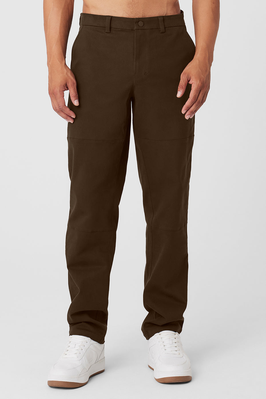 Pantalon Edition au toucher suédé - Espresso