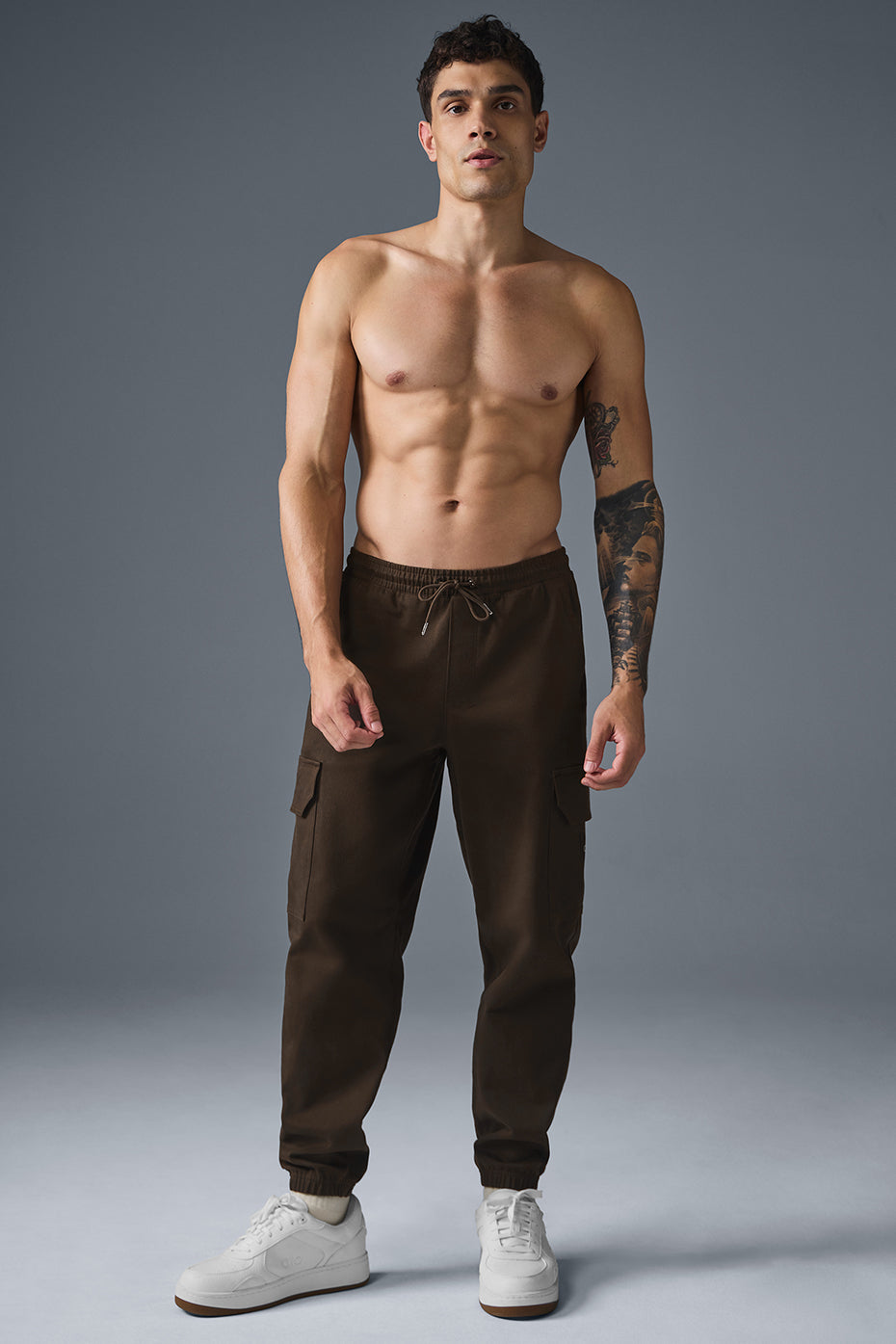 Pantalon de jogging Edition au toucher suédé - Espresso