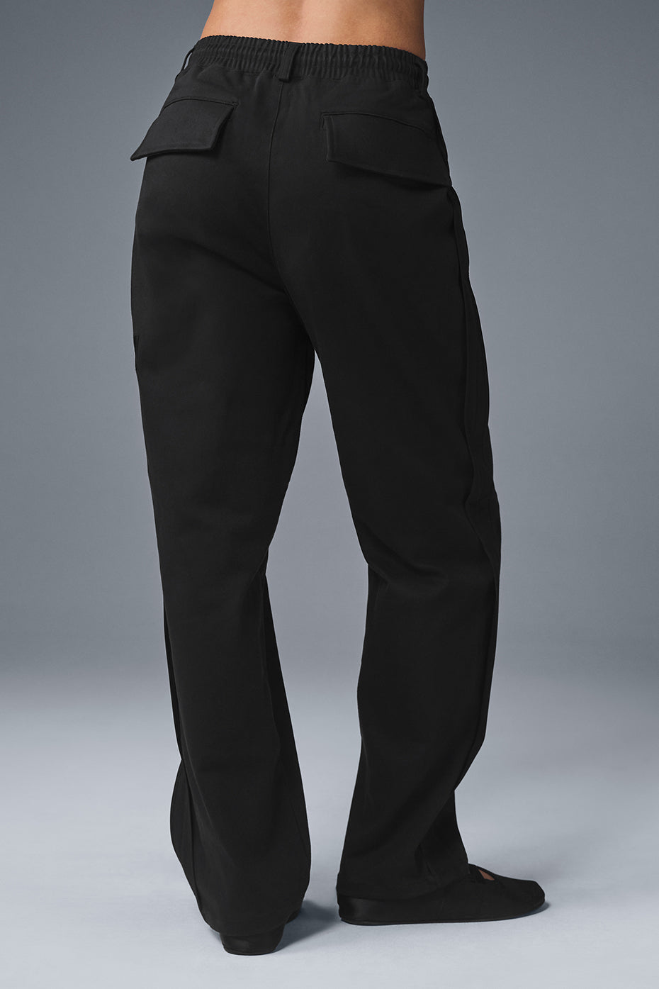 Pantalon droit Edition au toucher suédé - Noir