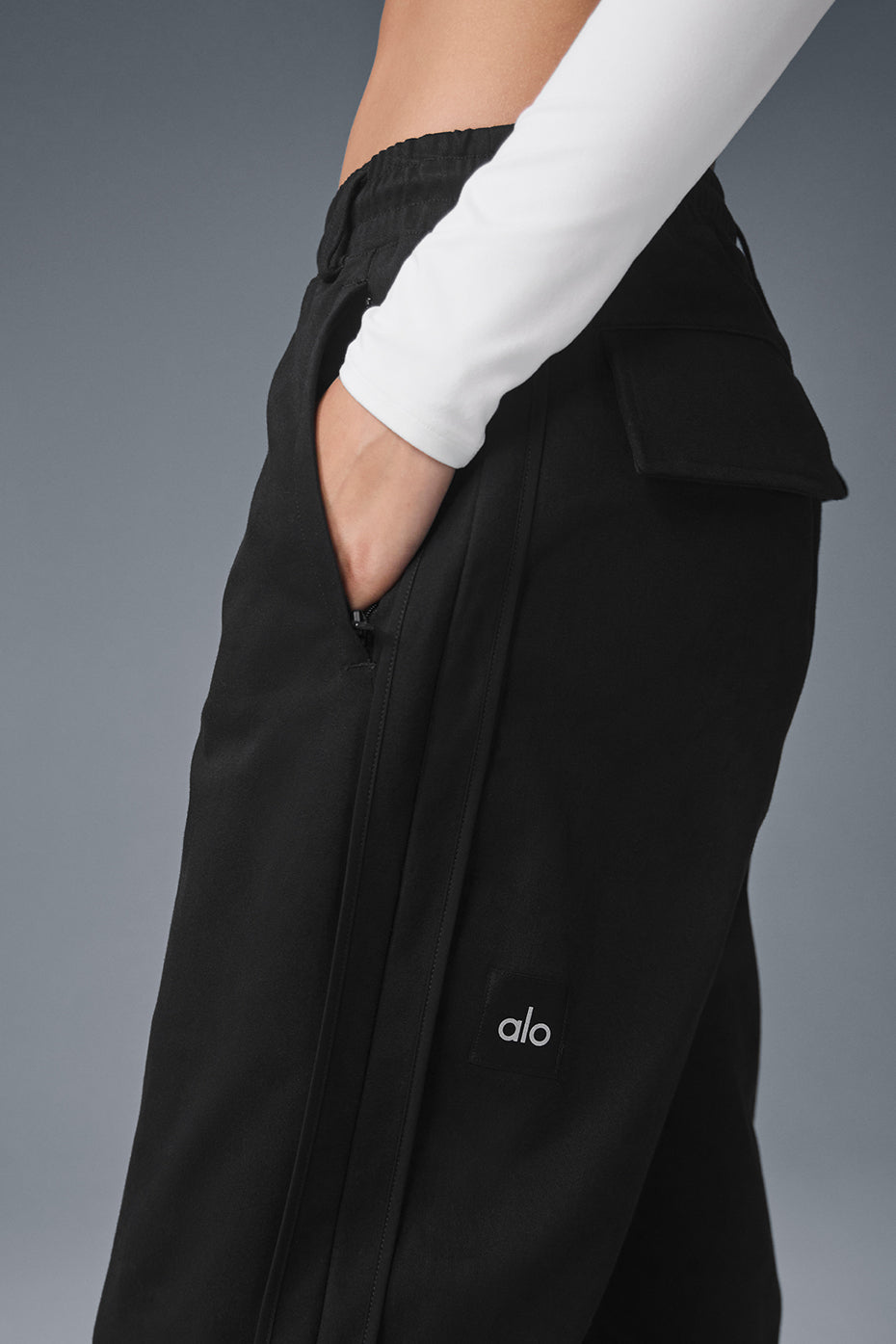 Pantalon droit Edition au toucher suédé - Noir