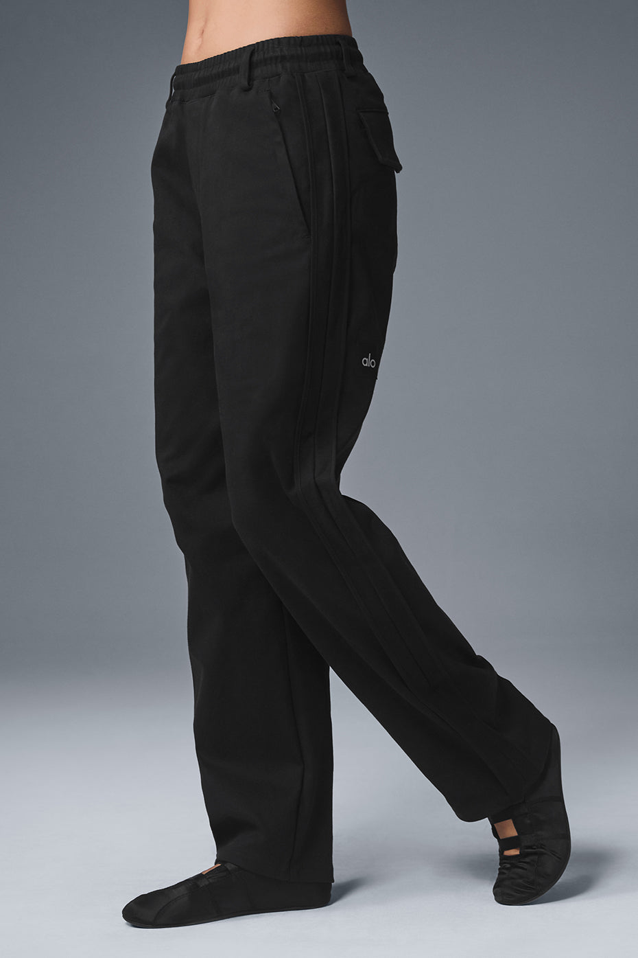 Pantalon droit Edition au toucher suédé - Noir