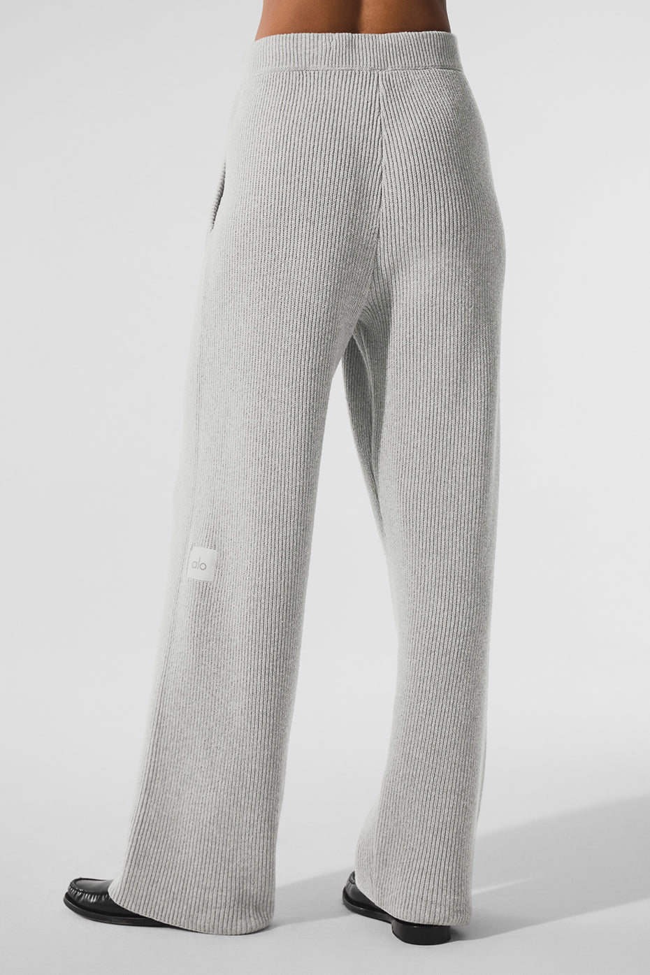 Pantalon de jogging Domain en maille côtelée - Gris chiné sport