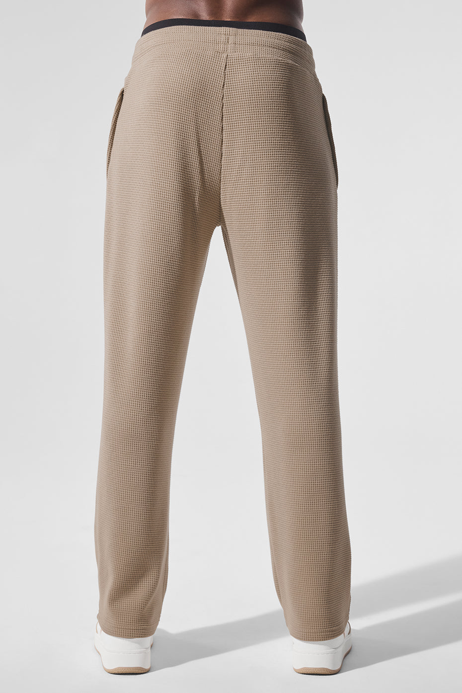 Pantalon droit Elevate en maille gaufrée - Gravier