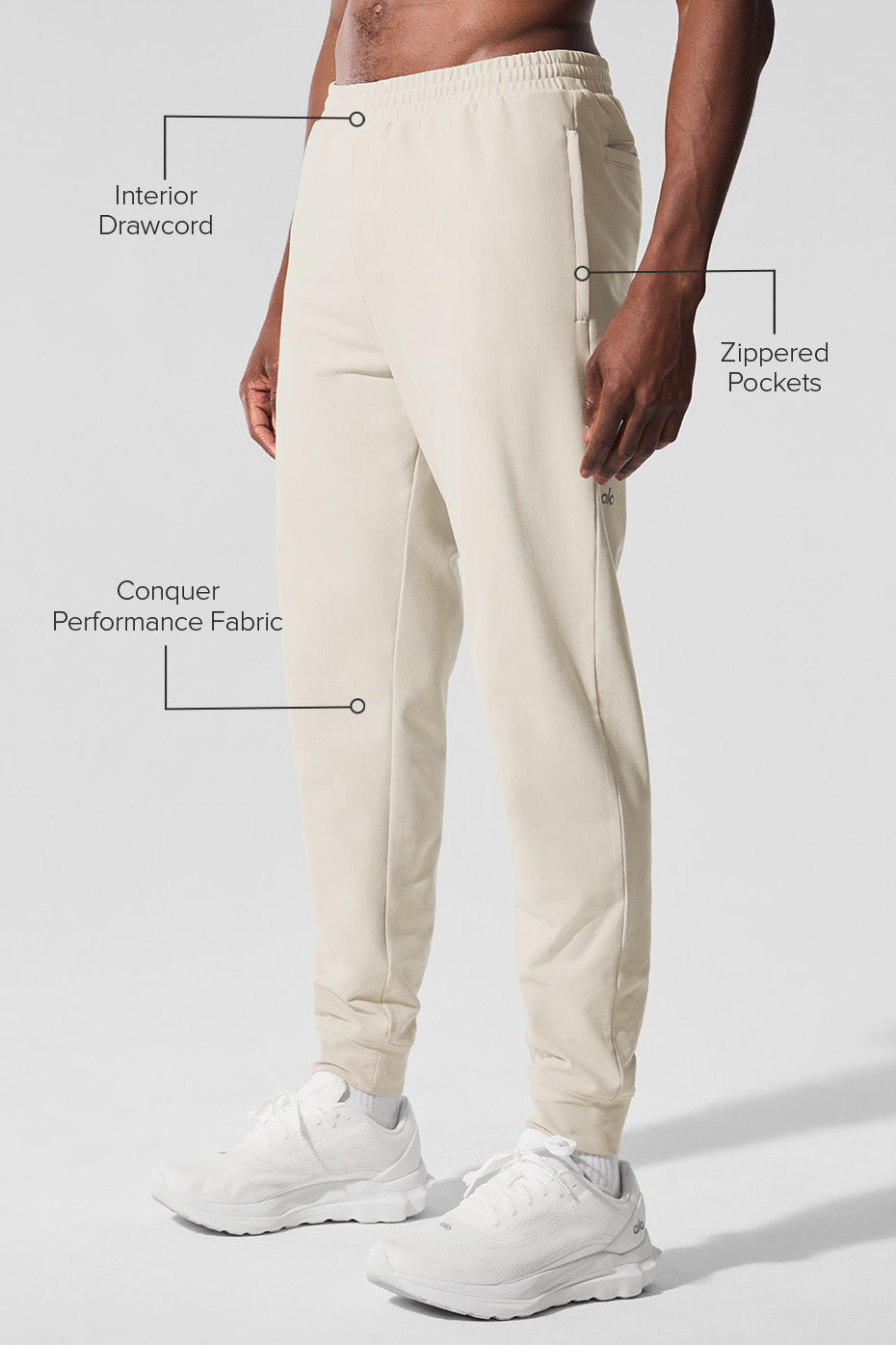 Pantalon de jogging technique Conquer Max - Écru