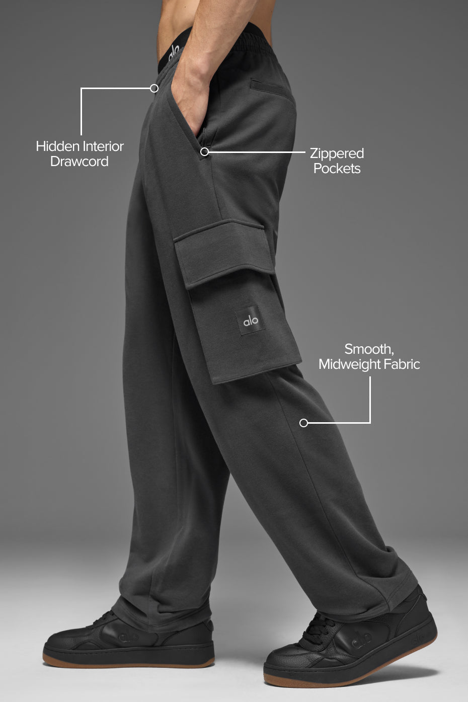 Pantalon cargo Double Take - Anthracite
