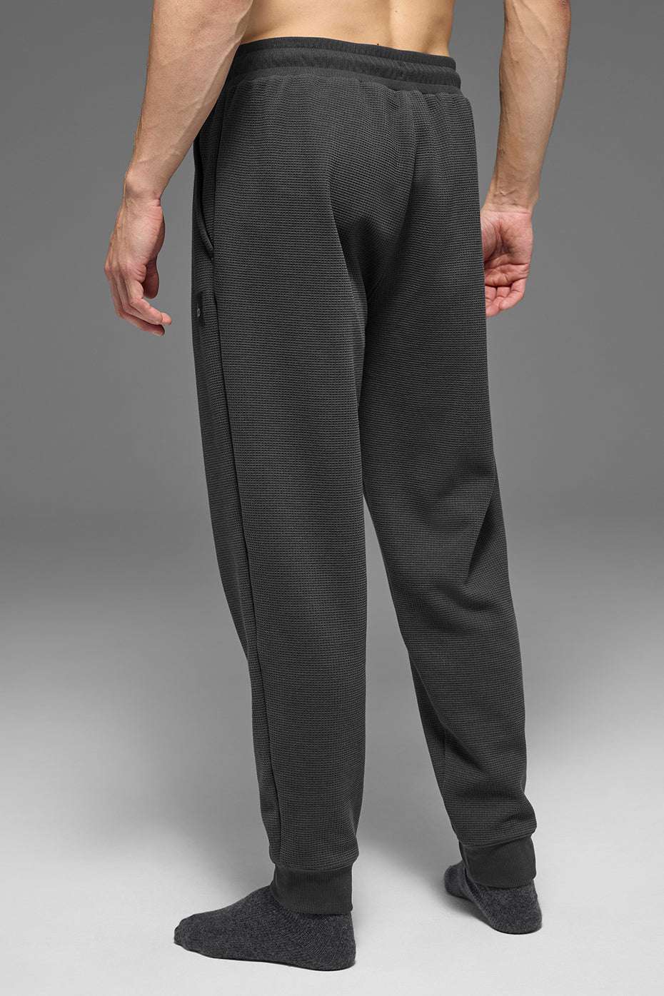 Pantalon de jogging de détente gaufré - Anthracite