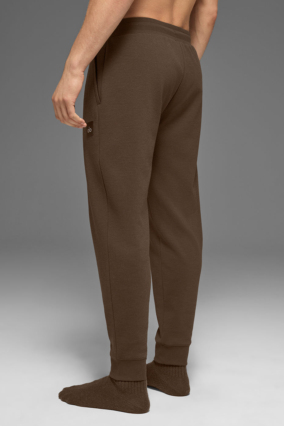 Pantalon de jogging de détente gaufré - Espresso