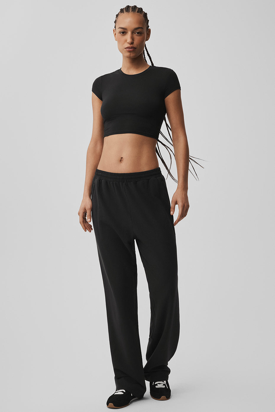 Pantalon droit Double Take - Noir
