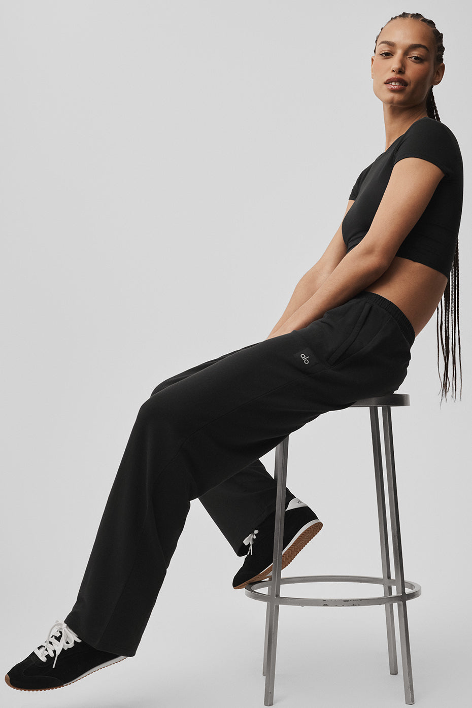 Pantalon droit Double Take - Noir
