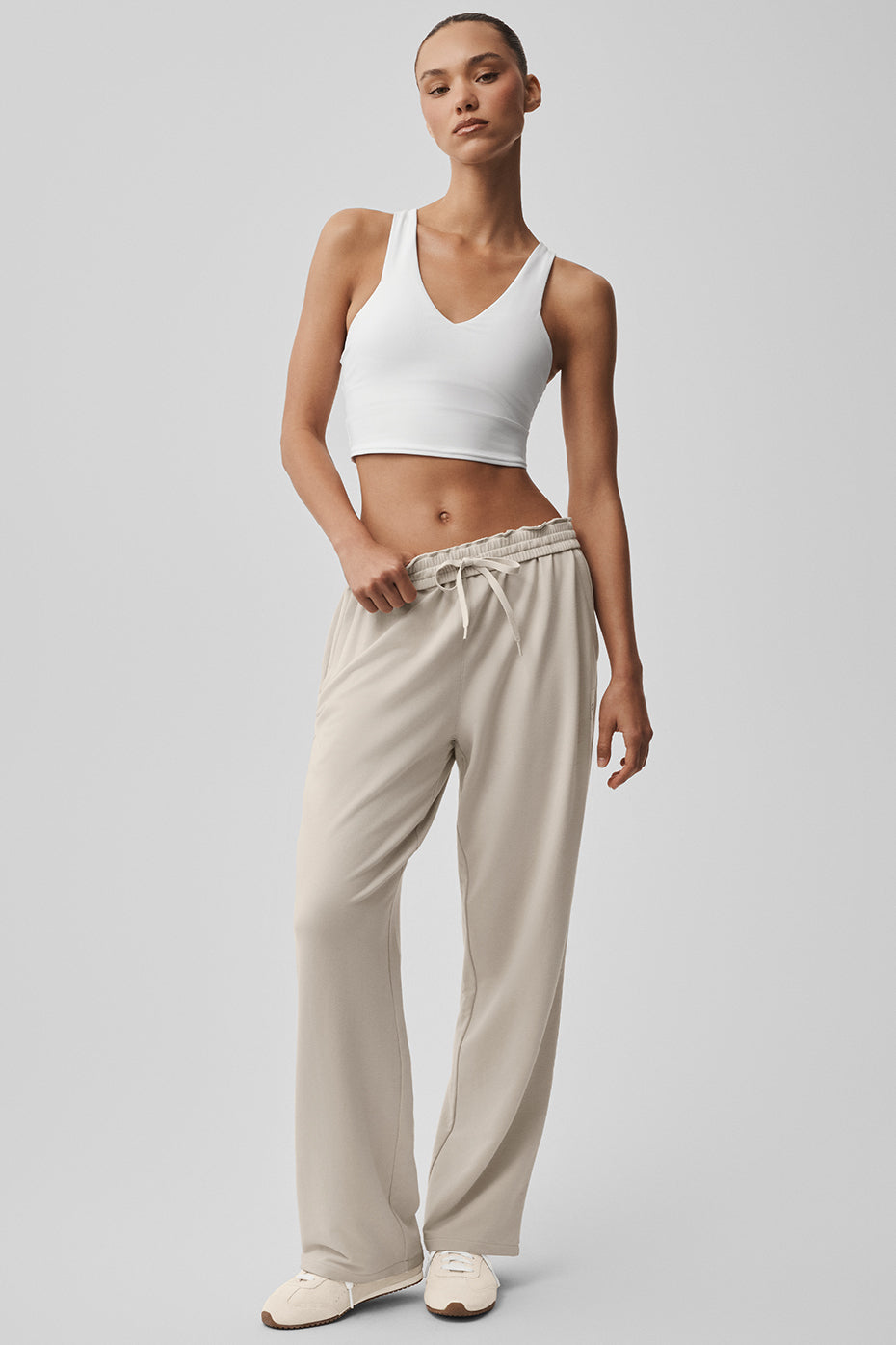 Pantalon droit Double Take - Écru