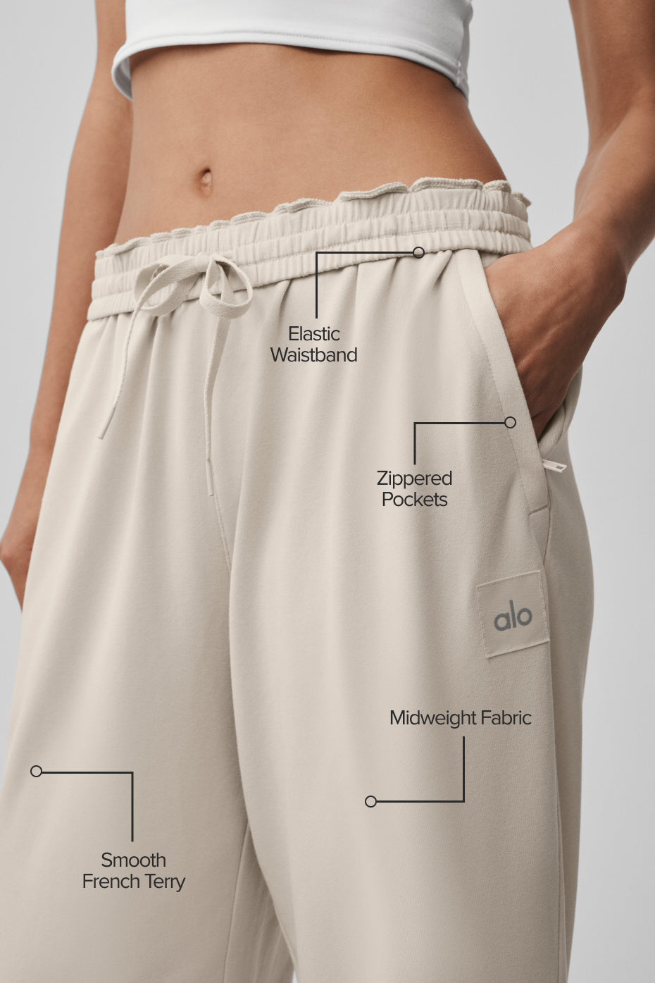 Pantalon droit Double Take - Écru