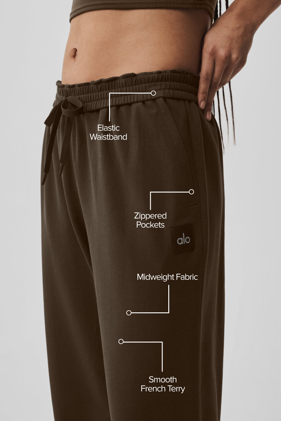 Pantalon droit Double Take - Espresso
