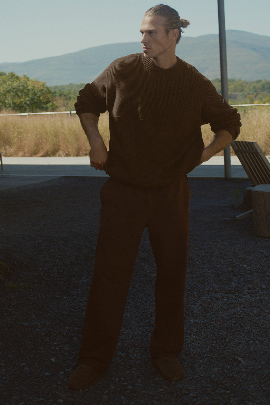 Pantalon droit Double Take - Espresso