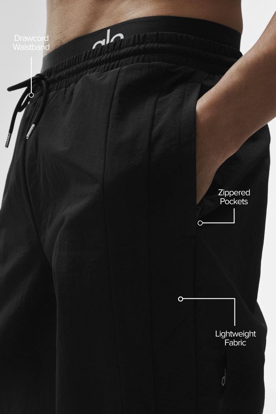 Pantalon de survêtement droit Takeaway - Noir