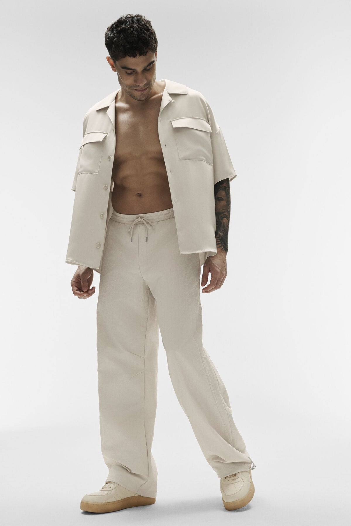 Pantalon de survêtement droit Takeaway - Écru