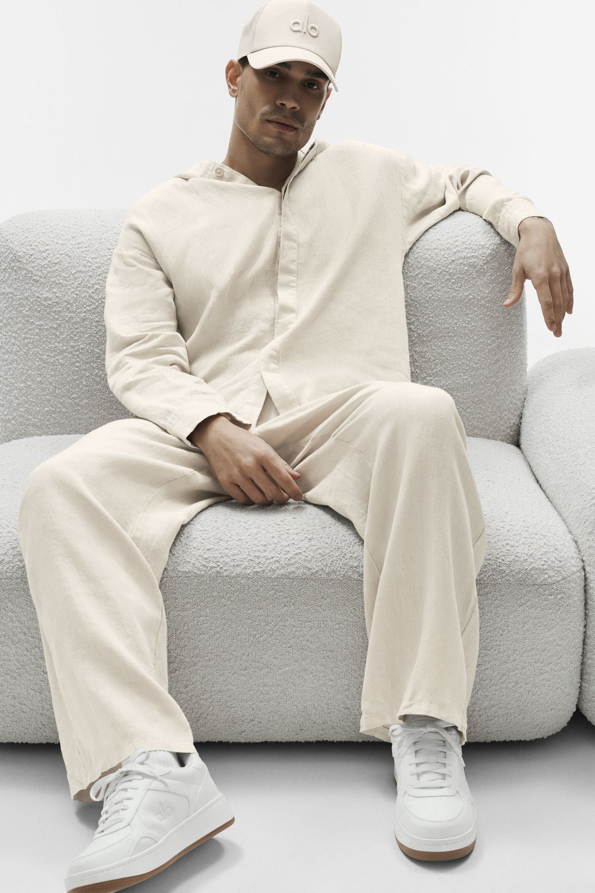 Pantalon droit Linen Days - Écru