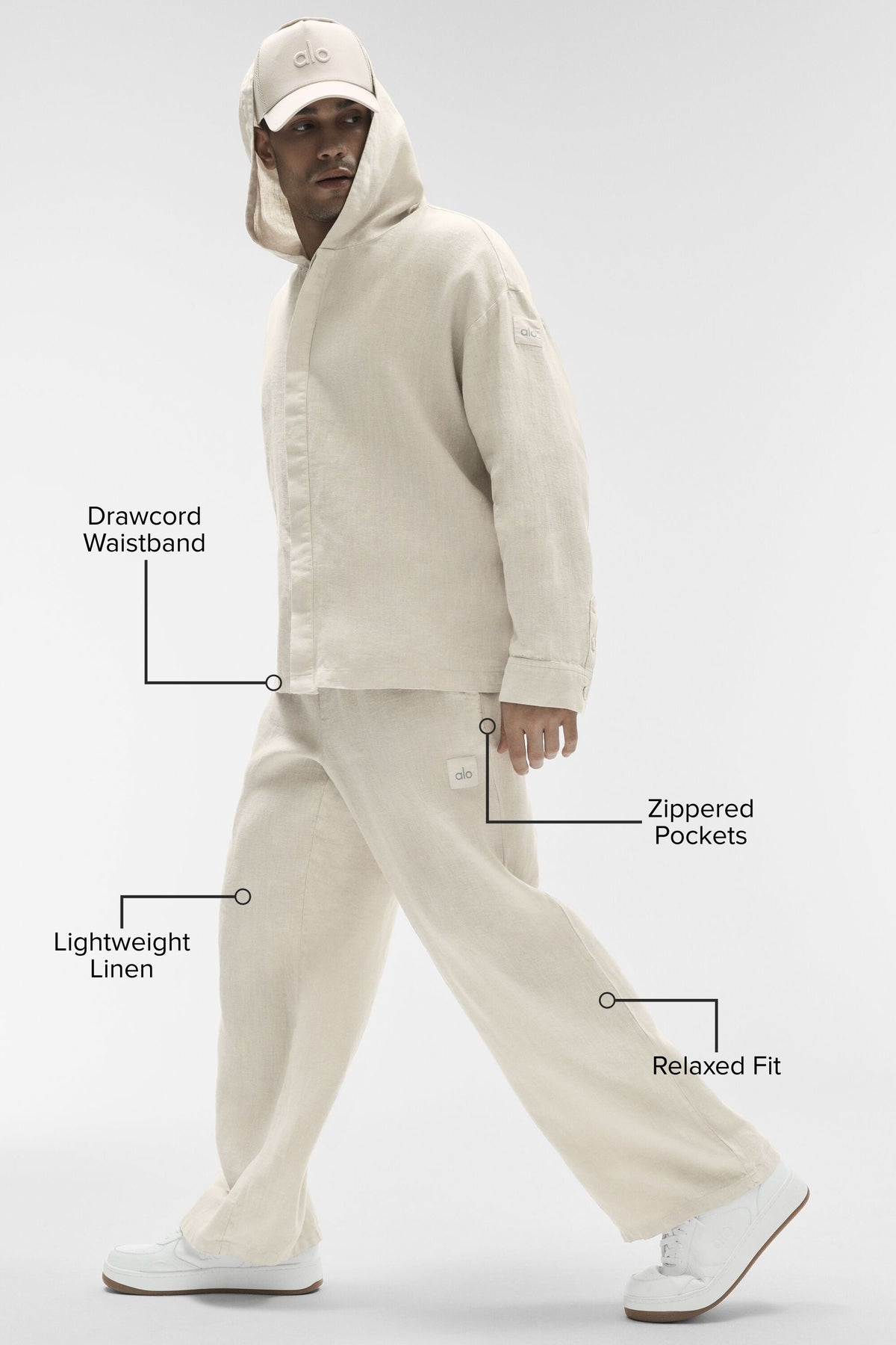 Pantalon droit Linen Days - Écru